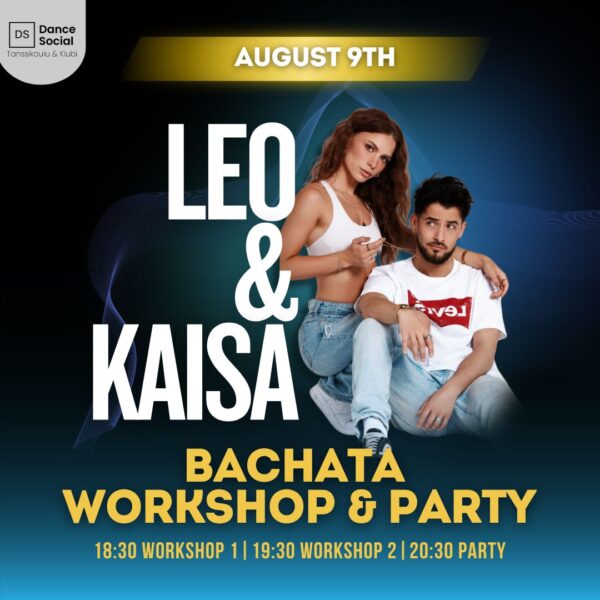 Bachata workshops and Party with Leo & Kaisa — August 9